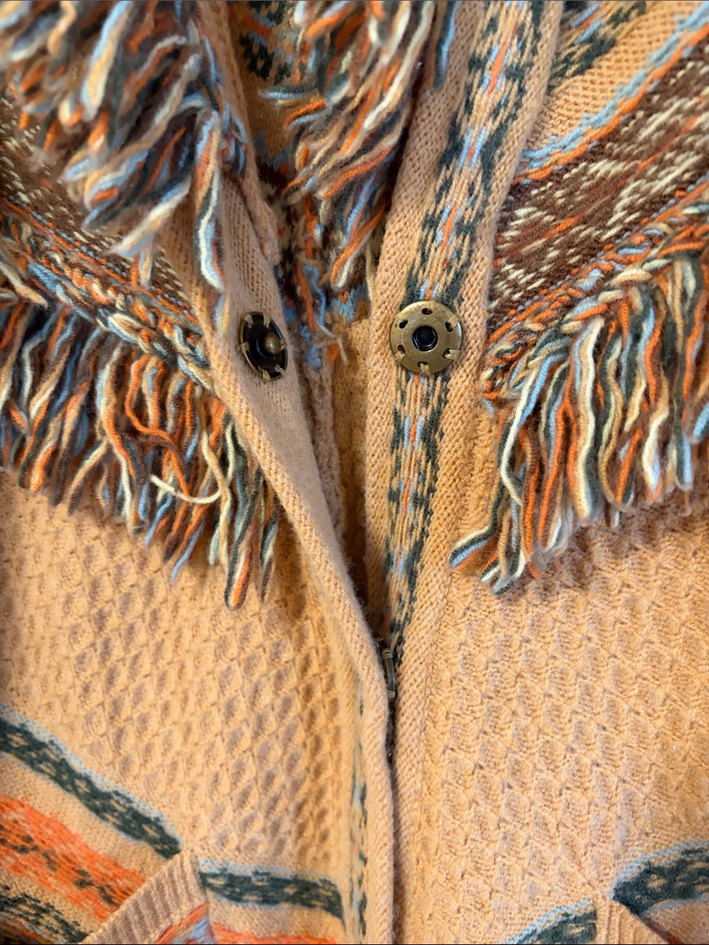 Anthropologie long fringe cardigan. - Picture 4 of 9